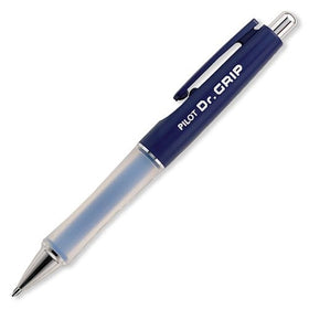 Pilot Dr. Grip Retractable Ballpoint Pen, Medium Point, Navy Barrel with Blue Ink, Single Pen (36101)