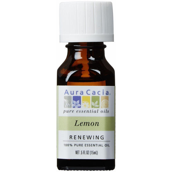 Aura Cacia 100% Pure Essential Oils - Lemon - 0.5 oz