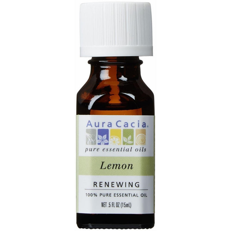 Aura Cacia 100% Pure Essential Oils - Lemon - 0.5 oz