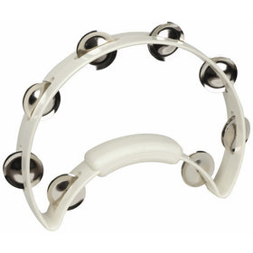 RhythmTech RT1220 Solo Tambourine, White