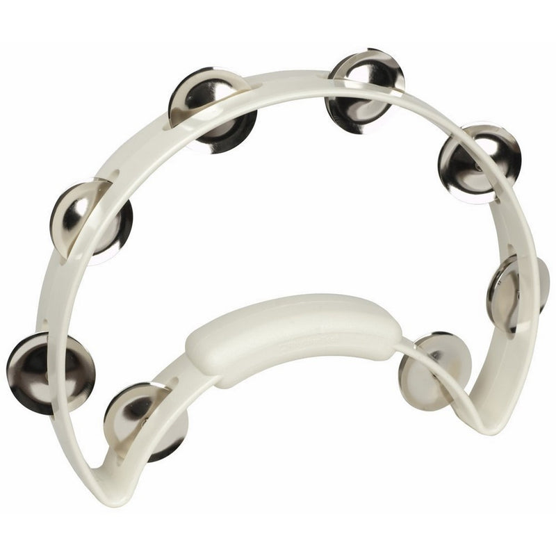 RhythmTech RT1220 Solo Tambourine, White