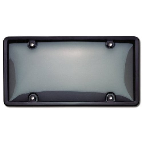 Cruiser Accessories 60520 Combo License Plate Shield/Cover, Black/Smoke