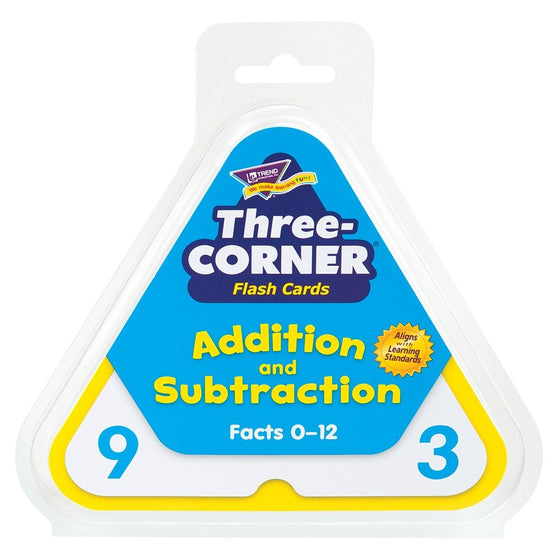 Three-Corner Flash Cards: Addition and Subtraction