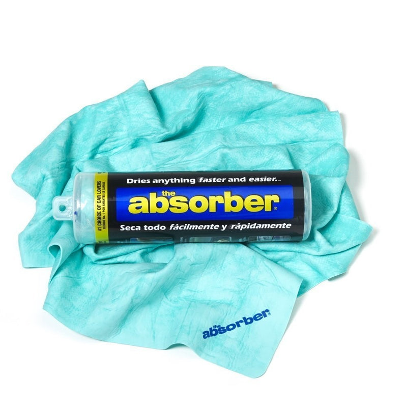 CleanTools 46149 The Absorber Synthetic Drying Chamois, 27" x 17", Aqua