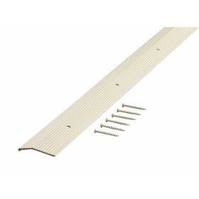 M-D Building Products 74187 Fluted 1-3/8-Inch by 36-Inch Carpet Trim, Almond