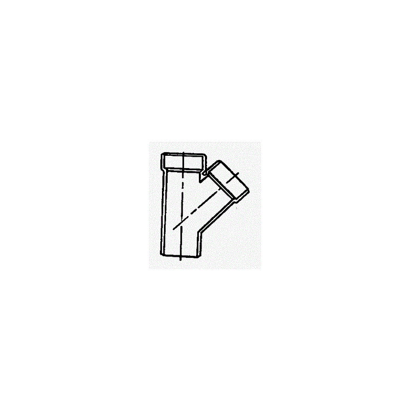 Charlotte Pipe Reducing Wye Pvc Dwv 2 " X 2 " X 1-1/2 " 45 Deg. Schedule 40