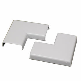 Legrand - Wiremold NMW6 Plastic Flat Elbow, White, 2-Pack