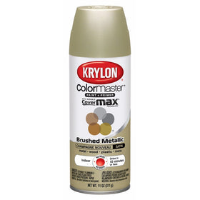 Krylon K05125300 Brushed Metallic Aerosol Spray Paint, 11-Ounce, Champagne Nouveau