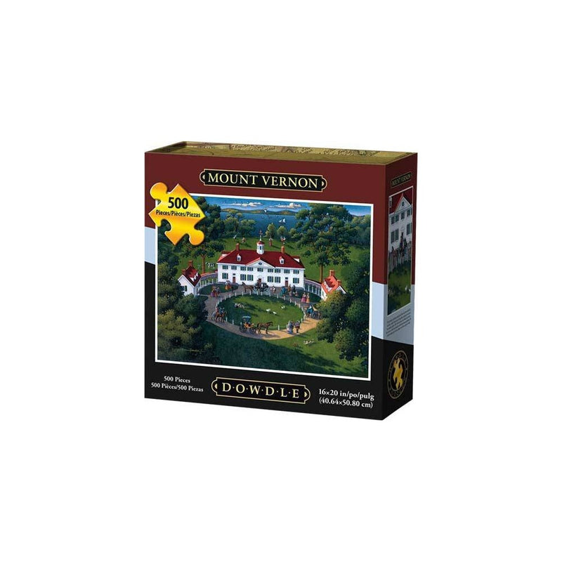 Dowdle Folk Art Mount Vernon Jigsaw Puzzle