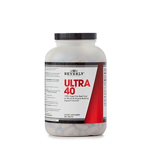 Beverly International Ultra 40 Desiccated Liver, 500 tablets. Golden-era secret for boosting muscle growth, stamina and performance naturally.