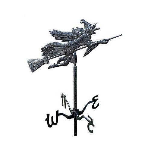 Whitehall Products Flying Witch Garden Weathervane, Black