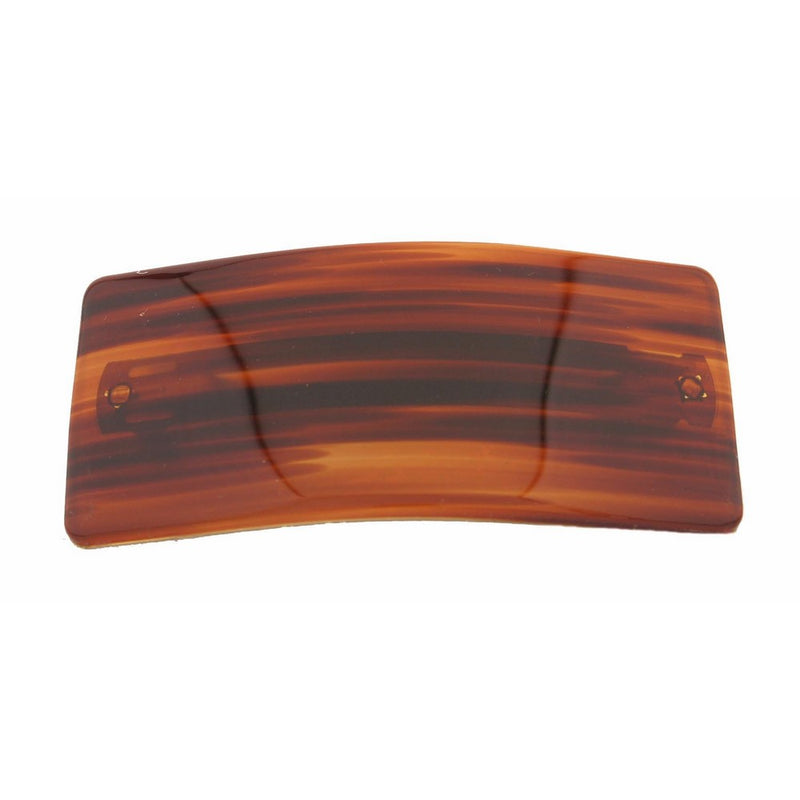 Caravan Large Classic Rectangle Automatic Barrette In Gold Betty Fashion Color Full Square Size