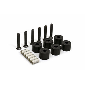 Daystar, Jeep Wrangler 1" Transfer Case Drop Kit, fits TJ and YJ 1987 to 2006 4WD, KJ01008BK, Made in America, Black