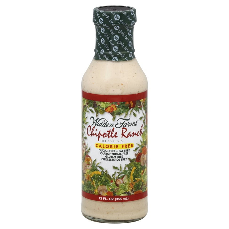 Walden Farms Calorie-Free Chipotle Ranch Dressing, 12 Ounce (Pack of 6)