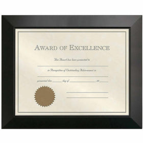 Prinz 8-1/2-Inch by 11-Inch Dakota Certificate Black Wood Frame