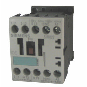 Siemens 3RT10 15-1AK62 Motor Contactor, 3 Poles, Screw Terminals, S00 Frame Size, 1 NC Auxiliary Contact, 120V at 60Hz and 110V at 50Hz AC Coil Voltage Voltage
