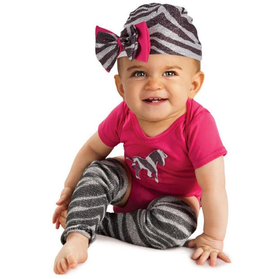 Rubie's Newborn Zebra Bodysuit, Pink/Black/White, 6-9 Months Costume