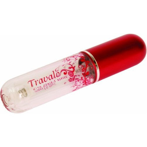 Travalo Pure Travel Sized Refillable Perfume Spray Dispenser, Red