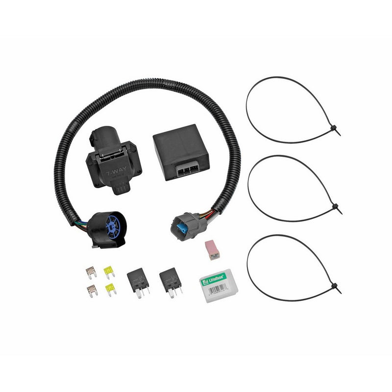 Tekonsha 118253 7-Way Tow Harness Wiring Package with Circuit Protected ModuLite HD Module