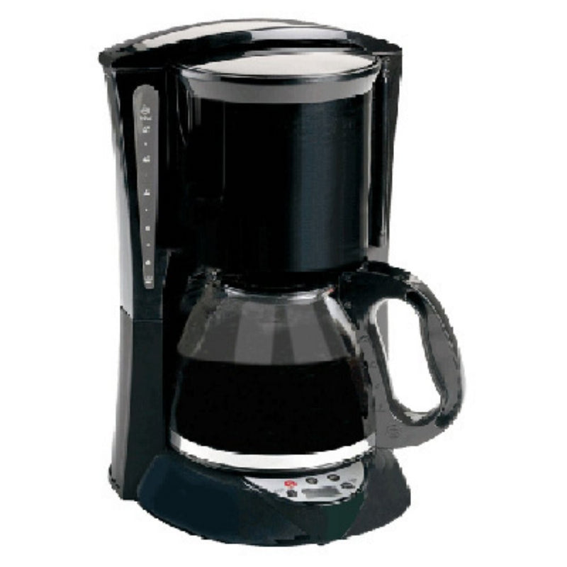 Brentwood Appliance Inc Brentwood 12 Cup Digital Coffee Maker Black, White, Glass Pot/Carafe, 12 Cup