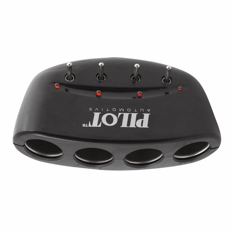 Pilot Automotive CZ-270 12V (4 Port) Outlet with Switch