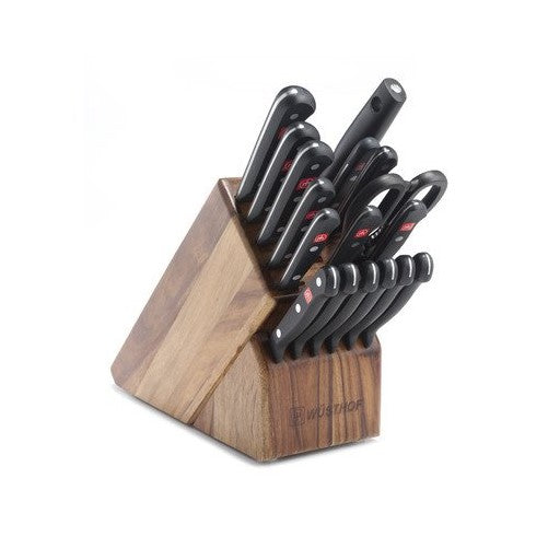 Wusthof Gourmet 18 Piece Acacia Knife Cutlery Block Set 9718-6