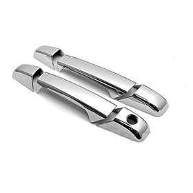 MaxMate Fits 07-13 Yukon/Yukon XL/Sierra(Not for Classic)/07-13 Cadillac Escalade/ESV/EXT/07-13 Chevy Silverado (Not for Classic)/Suburban/Tahoe Chrome 2 Doors Handle Cover W/O Passenger Side Keyhole