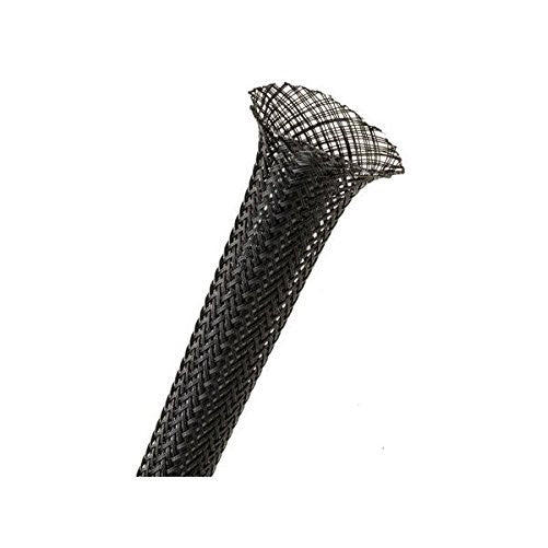 1/8 Inch PET Expandable Braided Sleeving- 10ft - Black by TechFlex