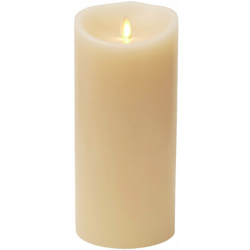 Luminara Flameless Vanilla Scented Moving Flame Candle With Timer (9 Ivory)