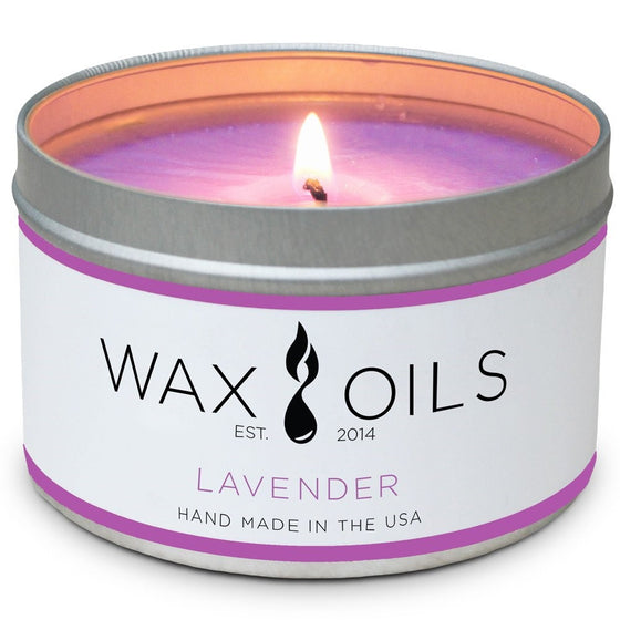 Scented Candles (Lavender) Soy Wax Aromatherapy Candles, 8oz