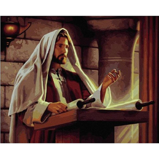 DIY Painting Father Paintworks Paint By Number Jesus missionary 16x20 inch Without frame