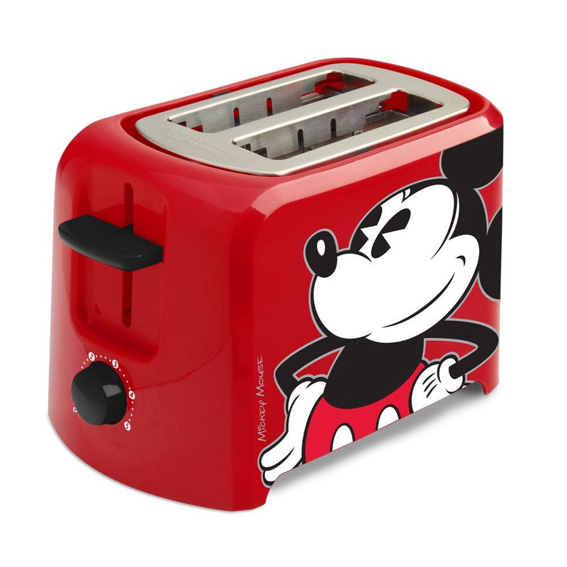 Disney DCM-21 Mickey Mouse 2 Slice Toaster, Red/Black