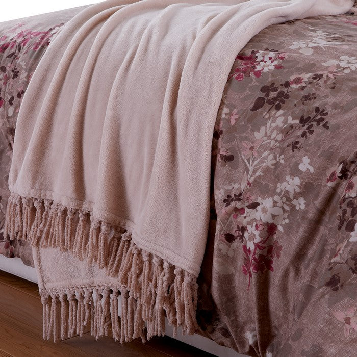 Andria 10 Piece Queen Size Comforter and Coverlet Set The Urban Port, Brown and Pink