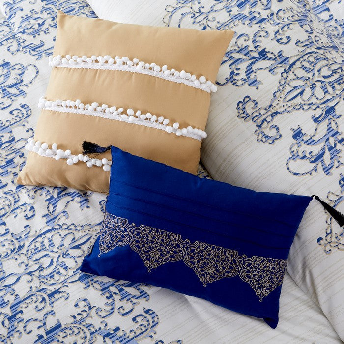 Andria 10 Piece Printed Queen Comforter and Coverlet Set The Urban Port, Multicolor