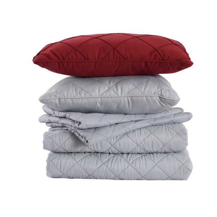 Monza 10 Piece Queen Reversible Comforter and Coverlet Set The Urban, Multicolor