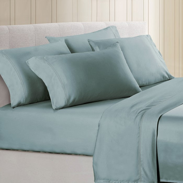 Tours 6 Piece California King  Sheet Set with Double Hem The Urban Port, Slate Gray