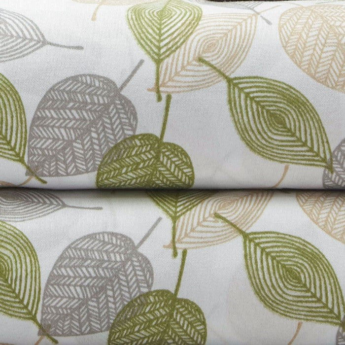Calais 8 Piece Herringbone and Solid Full Sheet Set The Urban Port, Green and Brown
