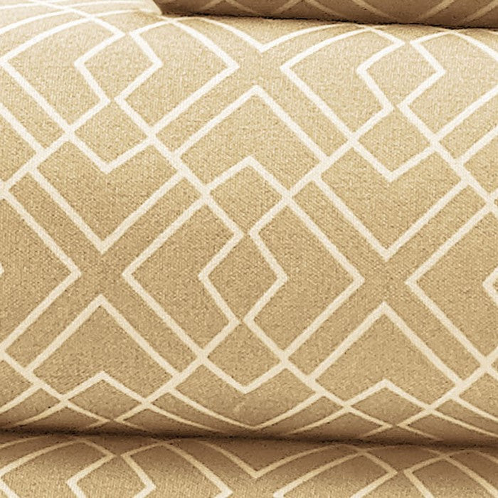 Nantes 8 Piece Printed and Solid Queen Sheet Set The Urban Port, Cream and Brown