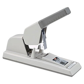 Max HD-12F Max HD-12F High-Capacity Flat-Clinch Heavy-Duty Stapler, 150 Sheet Cap, Gray