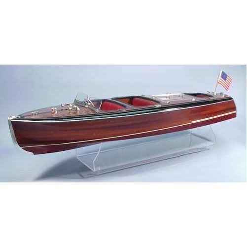 Chris Craft Triple Cockpit Barrel Back Wooden Boat Kit by Dumas