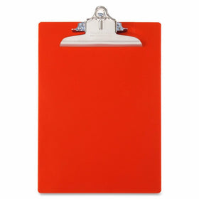 Saunders Recycled Plastic Clipboard, Letter Size 8.5 x 12 Inches, Red (21601)
