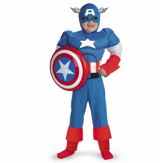Captain America Muscle - Size: Child M(7-8)