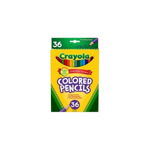 BIN684036 - Crayola Long Barrel Colored Woodcase Pencils