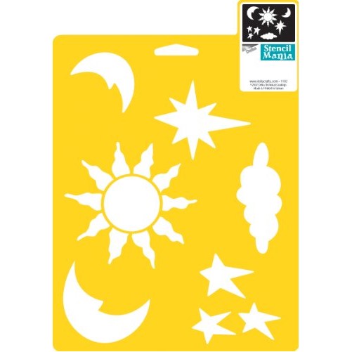 Delta Creative Stencil Mania Stencil, 7 by 10-Inch, 970140710 Celestial
