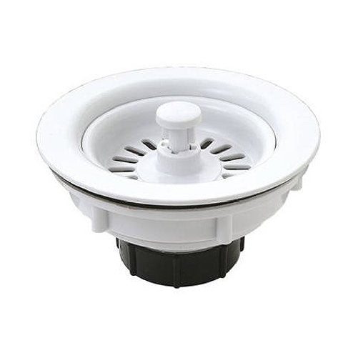 Master Plumber 547-656 MP Basket Sink Strainer, White