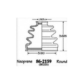 Empi 86-2159D CV Boot Kit