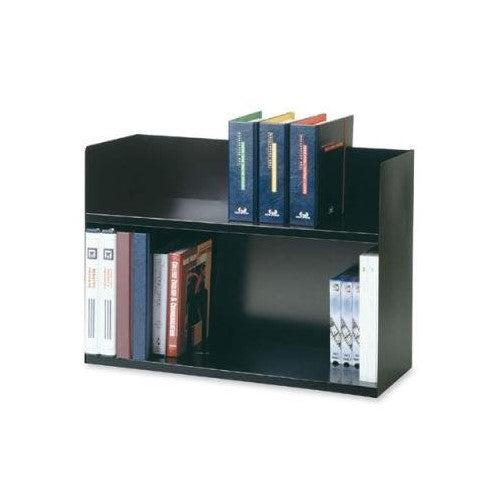 STEELMASTER Two-Tier Steel Book Rack, 29.13 x 20 x 10.38 Inches, Black (26423BRBK)