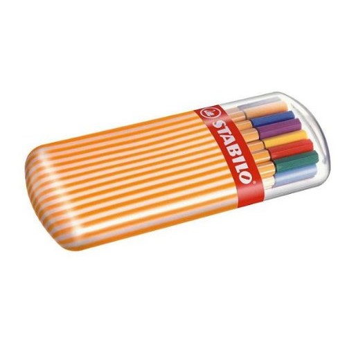 Stabilo Point 88 Fineliner Pens, 0.4 mm - 20-Color Zebrui Set
