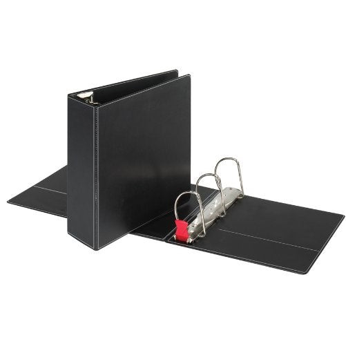 Sparco Slant-D Ring Binder, with Sheet Lifter, 4 Inches Cap, 11 x 8-1/2 Inches, BK (SPR26971)