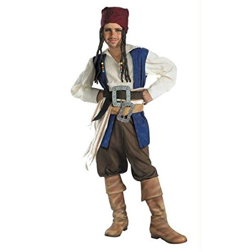 Disguise Disney Pirates Of The Caribbean Captain Jack Sparrow Classic Boys Costume, Small/4-6